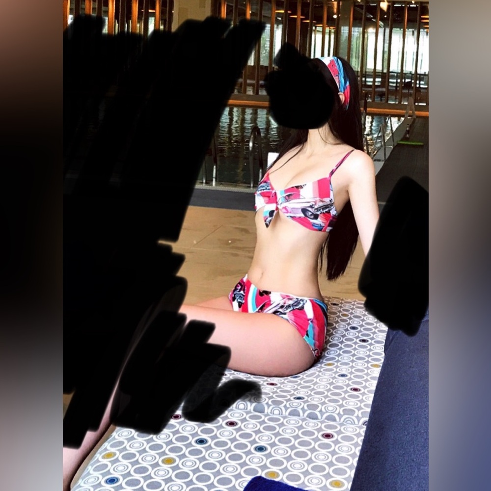 Colorful Bikini Set with Car Print
